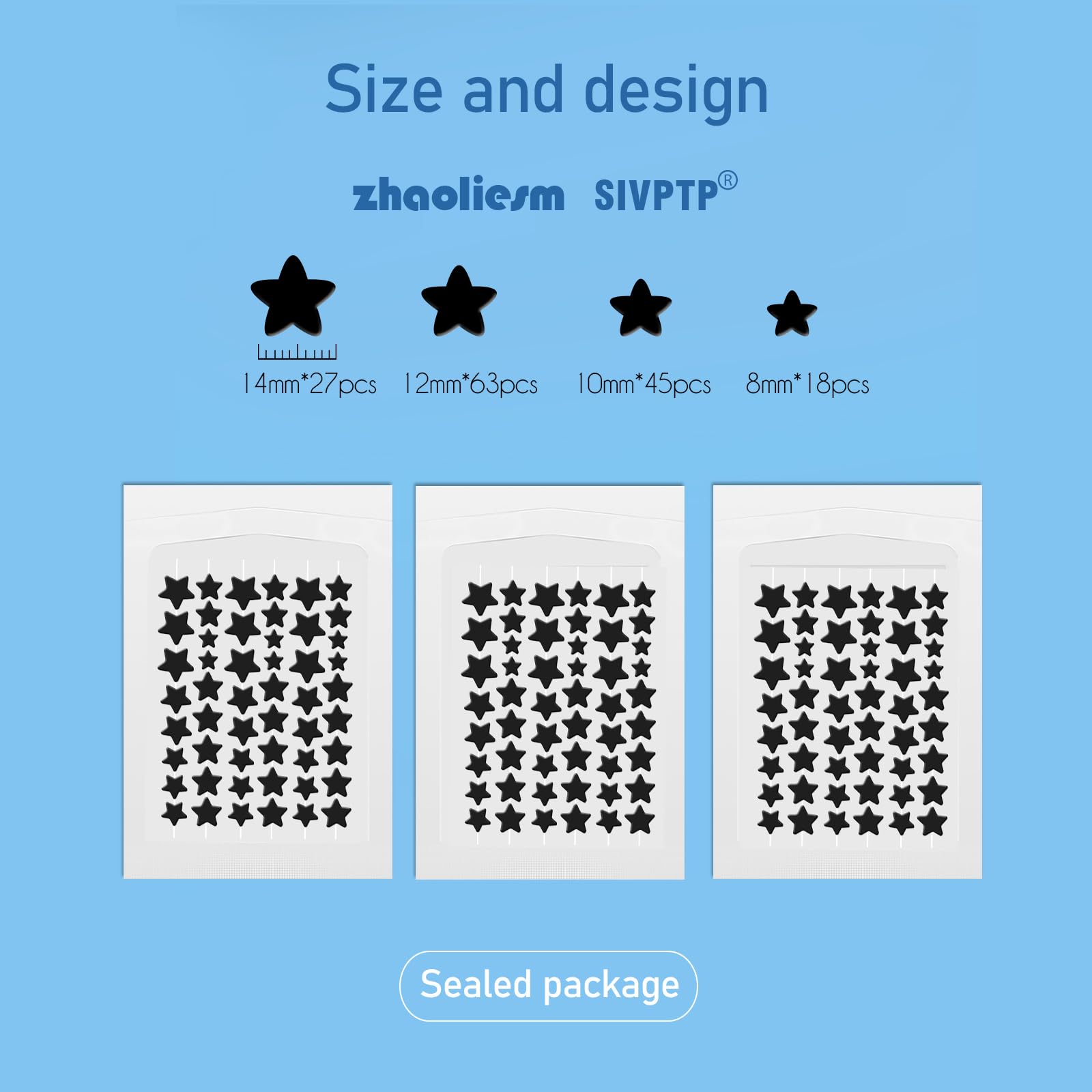 Adherencia impermeable de ZHAOLIESM Estrella Negra para usar durante actividades.
