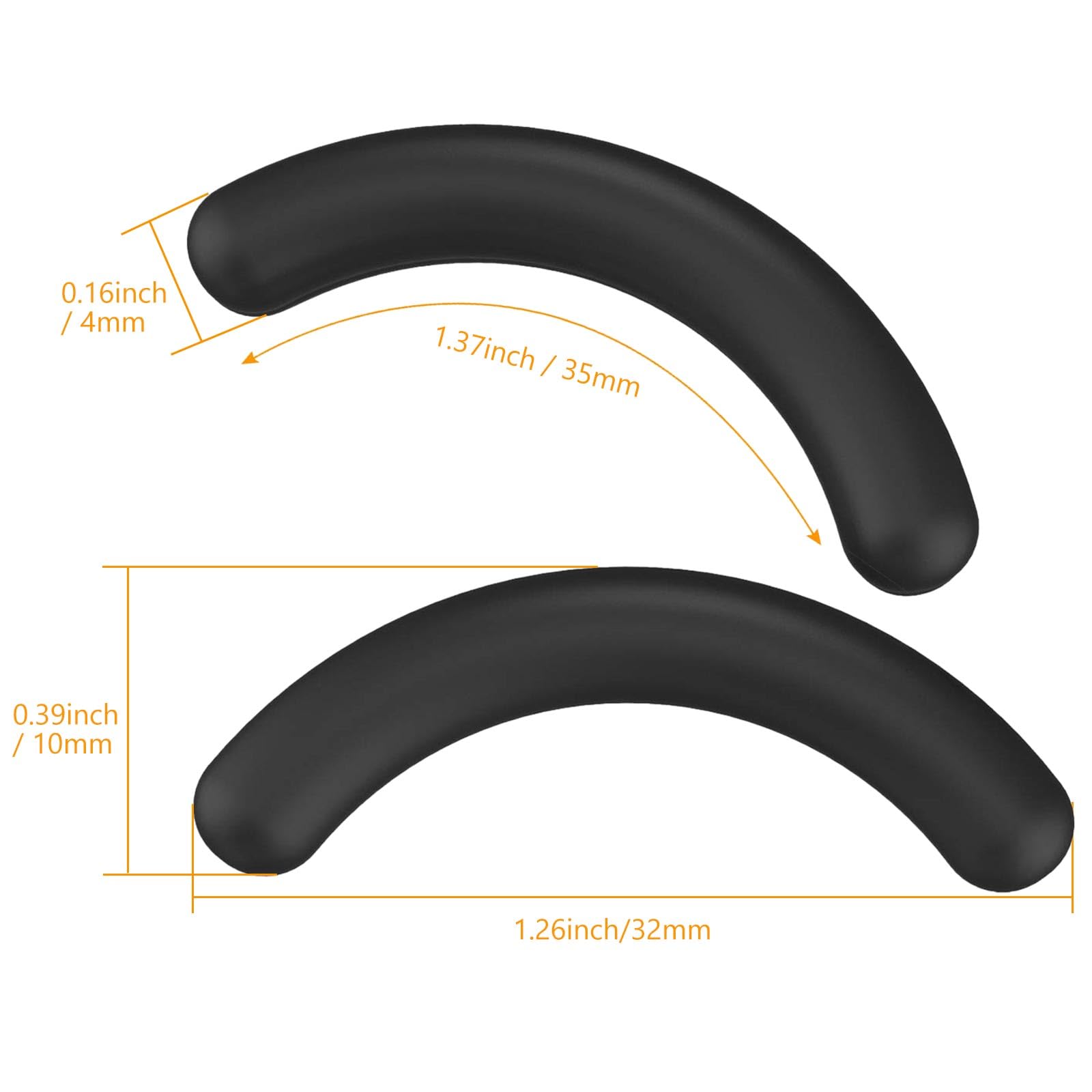 Zhehao eyelash curler refill pad 35mm arc, fits many curlers for consistent lift