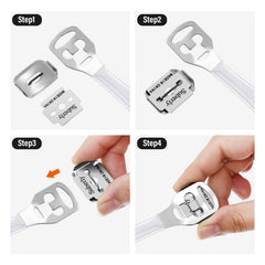 Zhehao foot file head captures gentle filing action for softer heels.