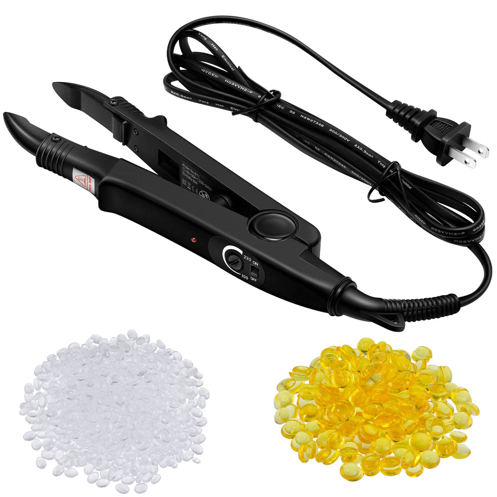 Zhehao hair extensions tool with C-head U-tip wand ensures even heat for secure application.