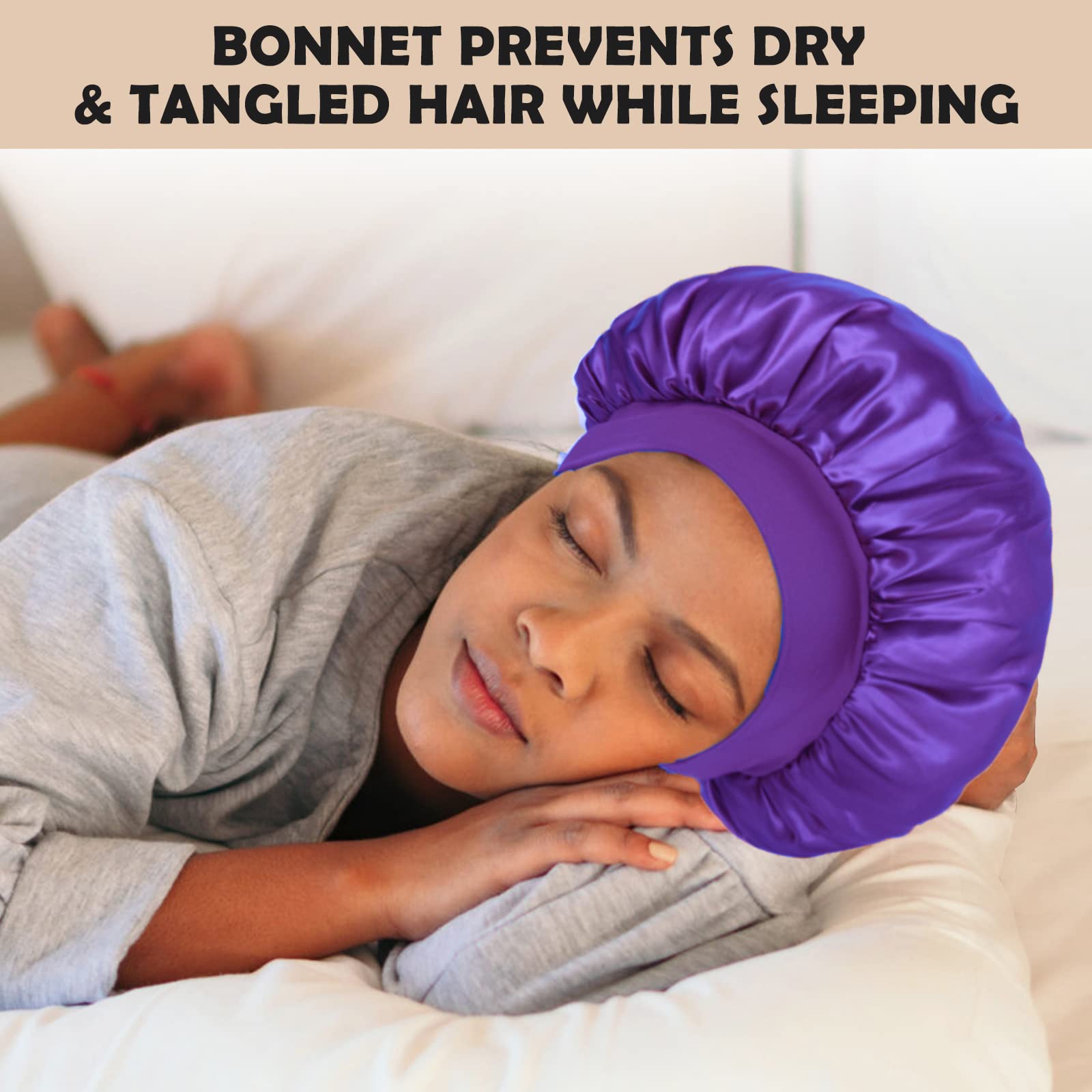 ZHENSILK bonete seda dormir vino, reduce la fricción para cabello suave al despertar