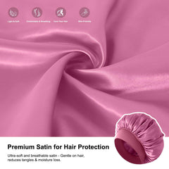 ZHENSILK breathable satin sleep cap stays light and cool for comfortable nights.