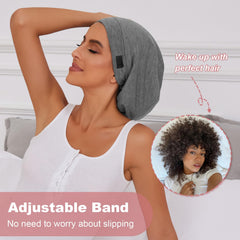 Gorro ZHENSILK con ajuste elástico para un ajuste cómodo durante la noche.