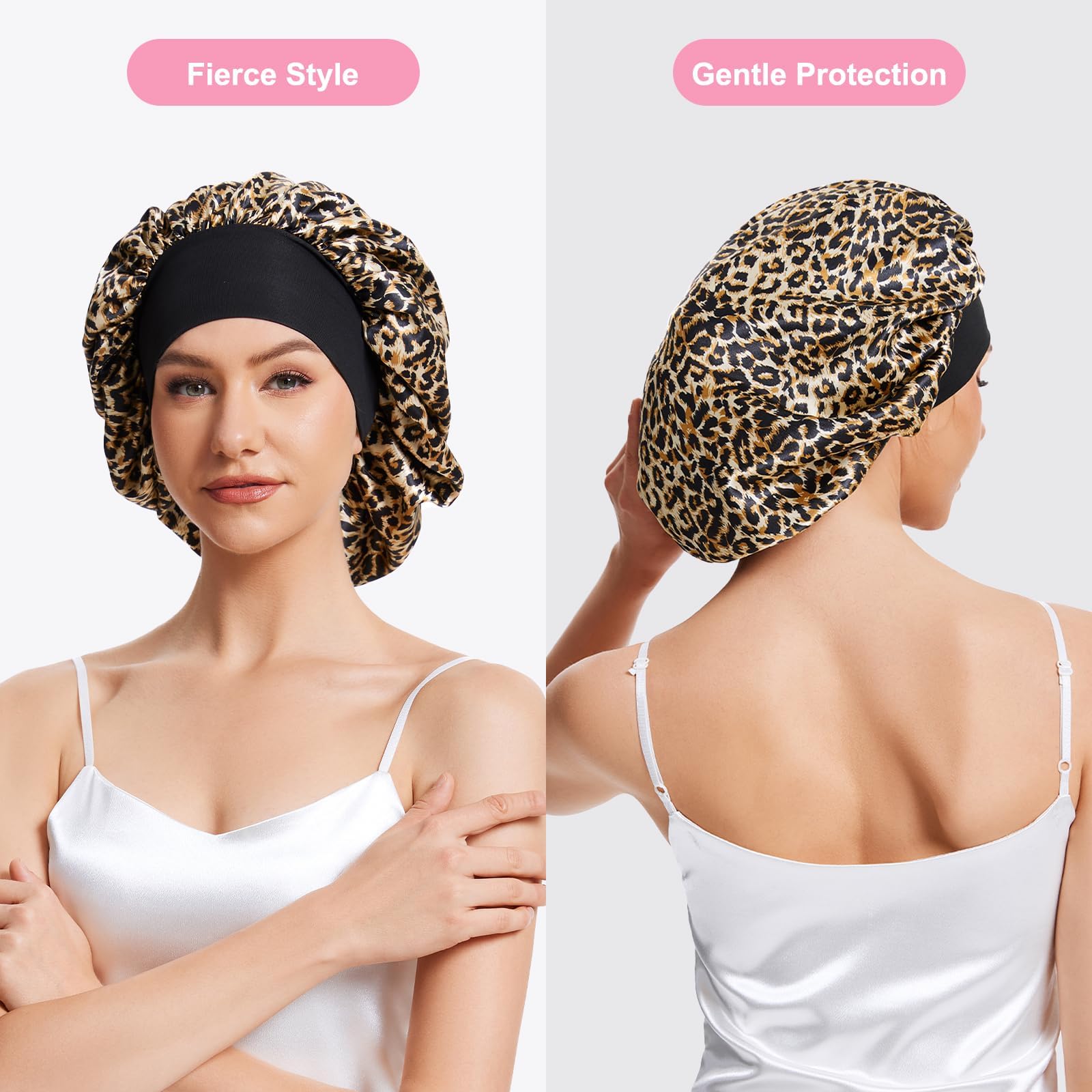ZHENSILK overnight frizz protection bonnet preserves moisture for smoother waves.