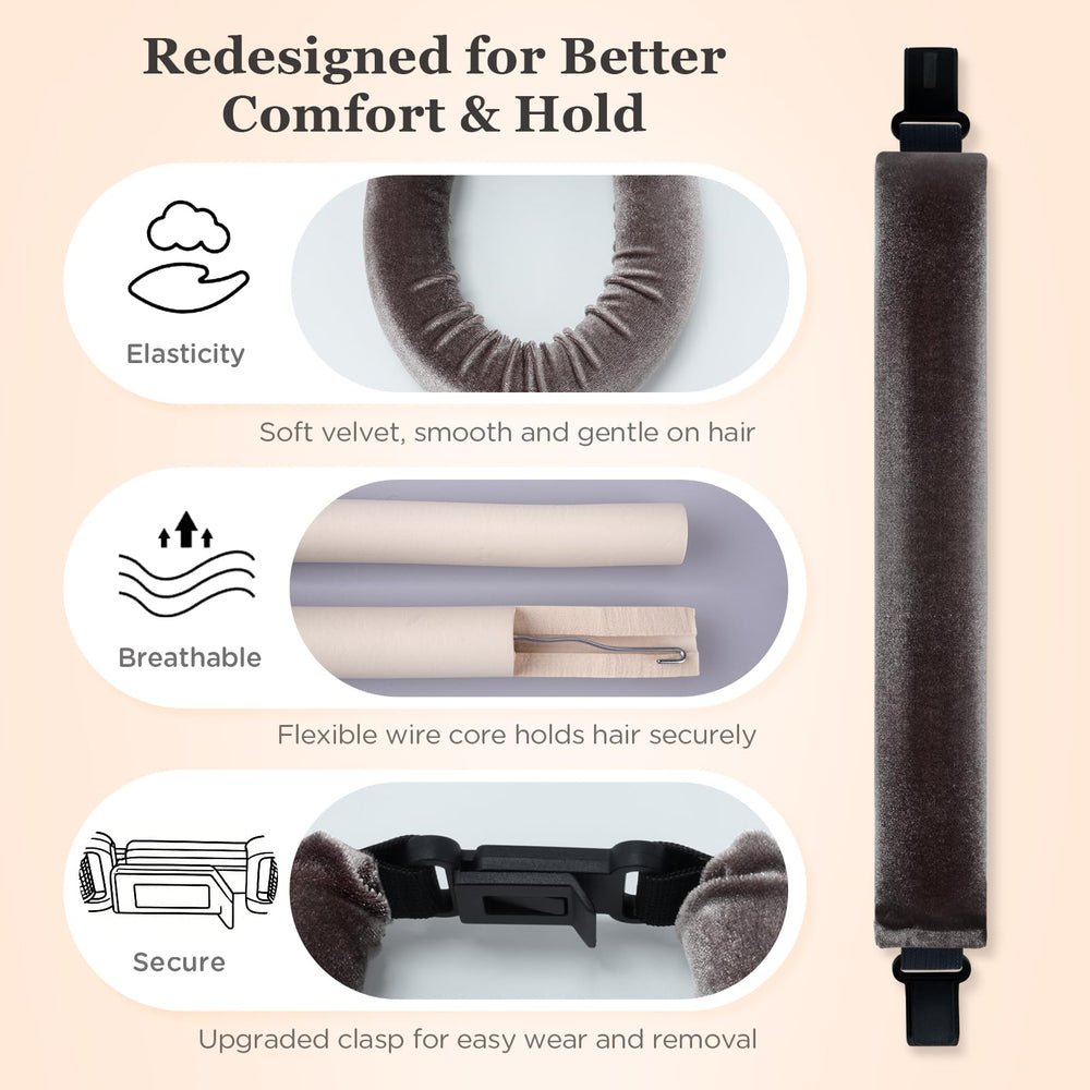 ZHENSILK overnight styling scene featuring comfortable heatless curls