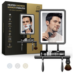 Zhenyemei heated shower mirror front view for fogless shaving