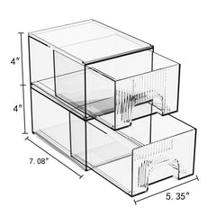 ZHIAI acrylic drawer storage 6-inch shows space-saving organization for counters.