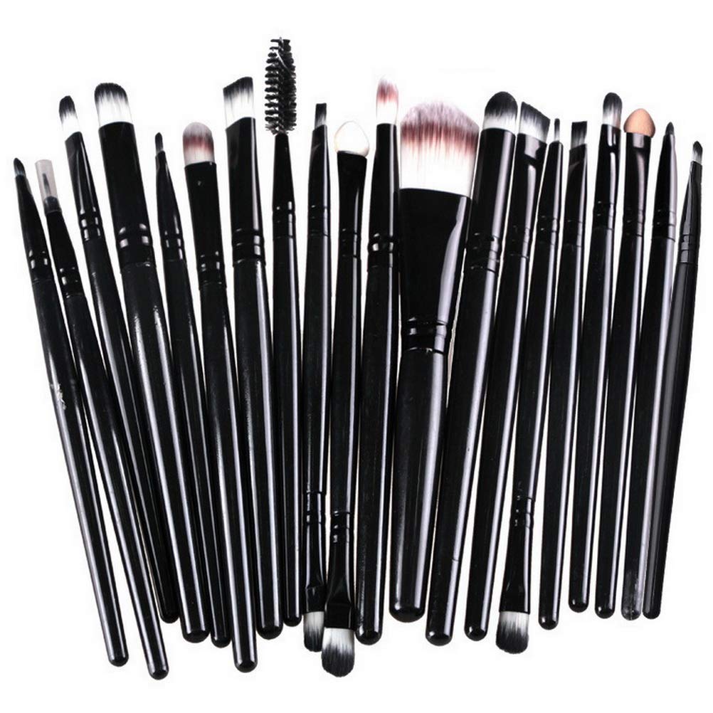 ZHIYE makeup brush set of 20 with travel case for organized use