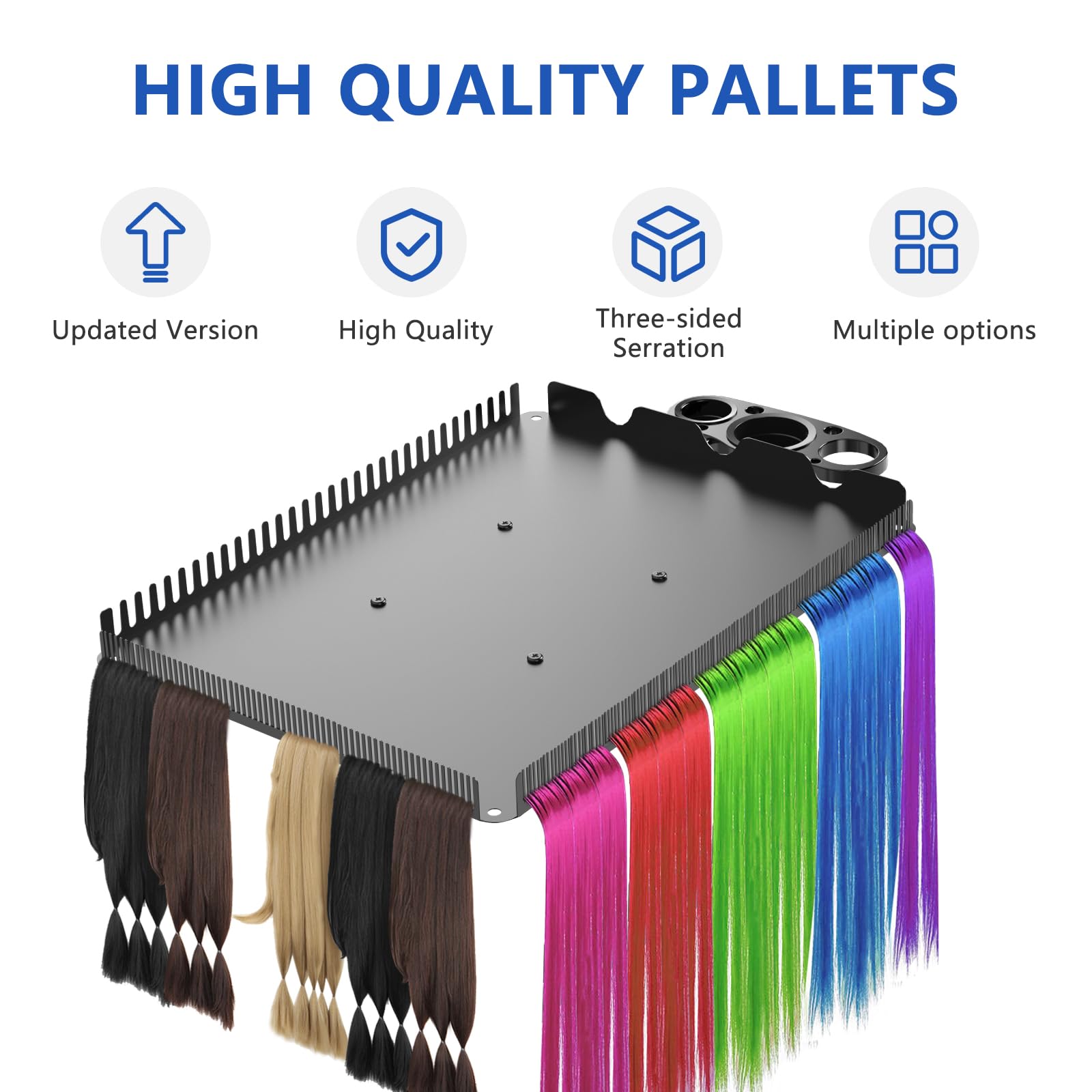 ZHOOGE braiding hair rack supports two teeth types for extensions