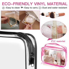 ZHOOGE makeup bag with zipper for easy access to cosmetics