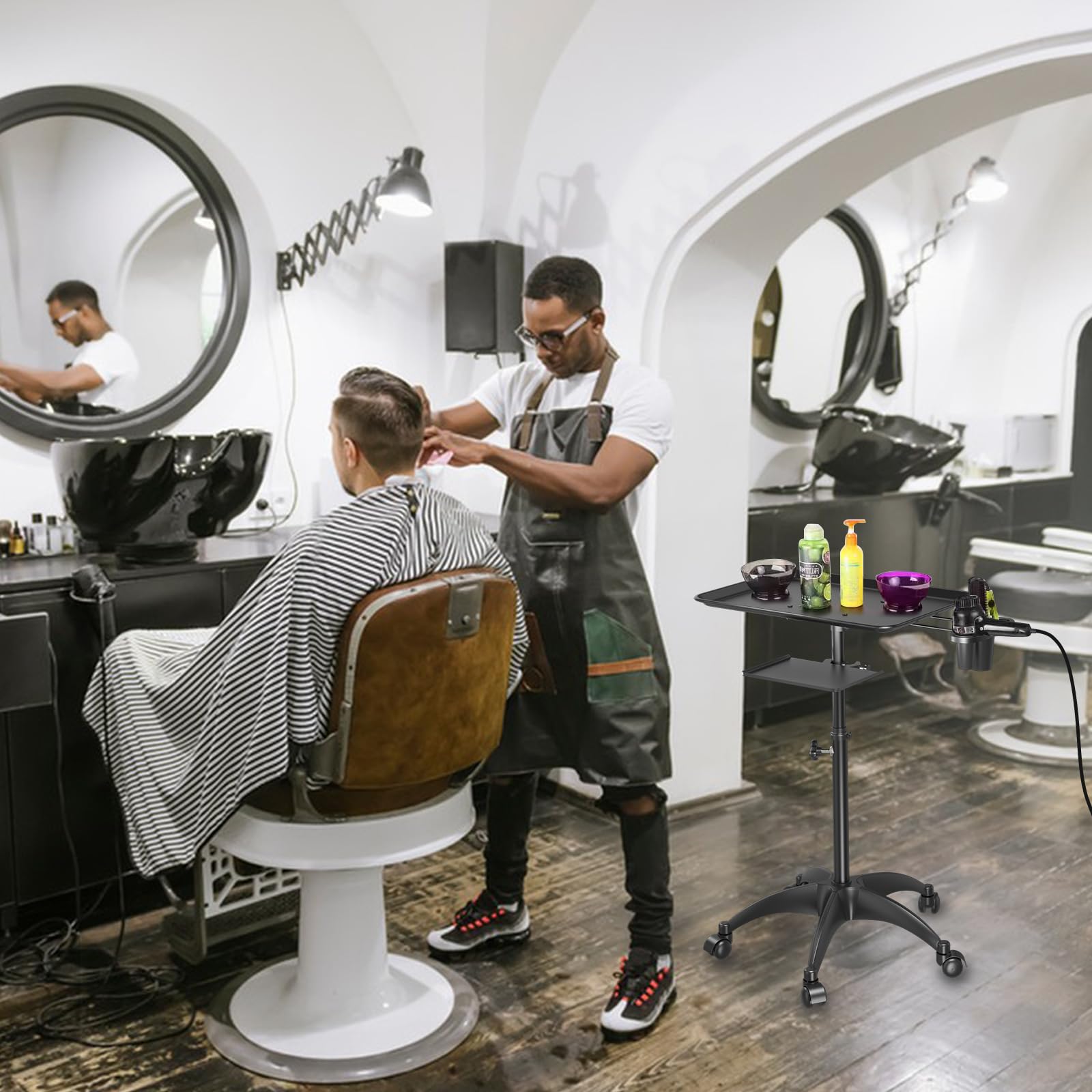 ZHOOGE assembly-ready salon trolley ships with simple steps