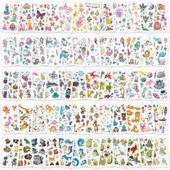 Tatuajes Zhtulck para niños, 60 hojas, juego creativo seguro para fiestas.
