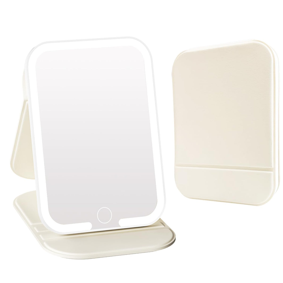 ZHUOTHAN rechargeable travel mirror with light for on-the-go makeup tasks.