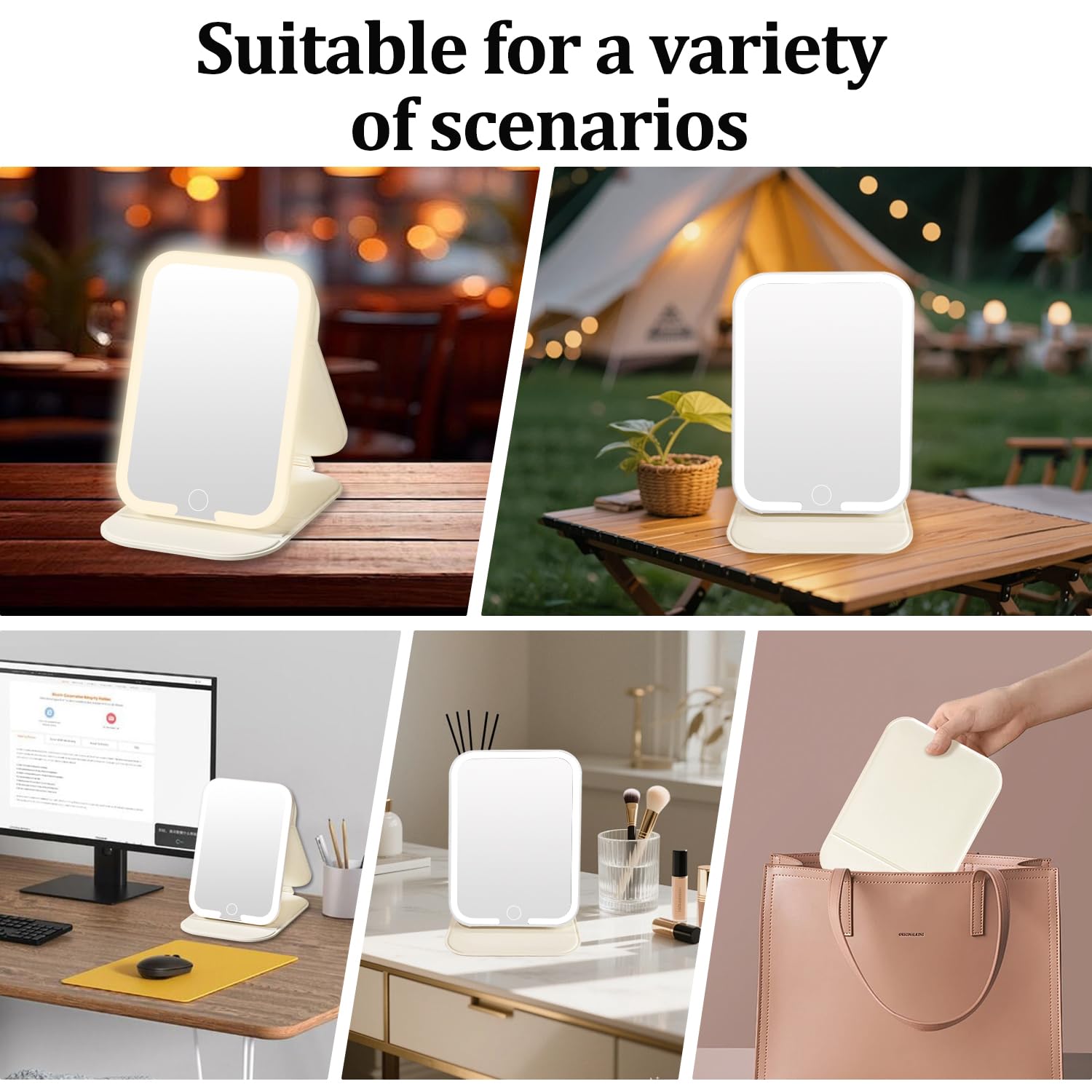 ZHUOTHAN travel essentials gift mirror suitable for friends.