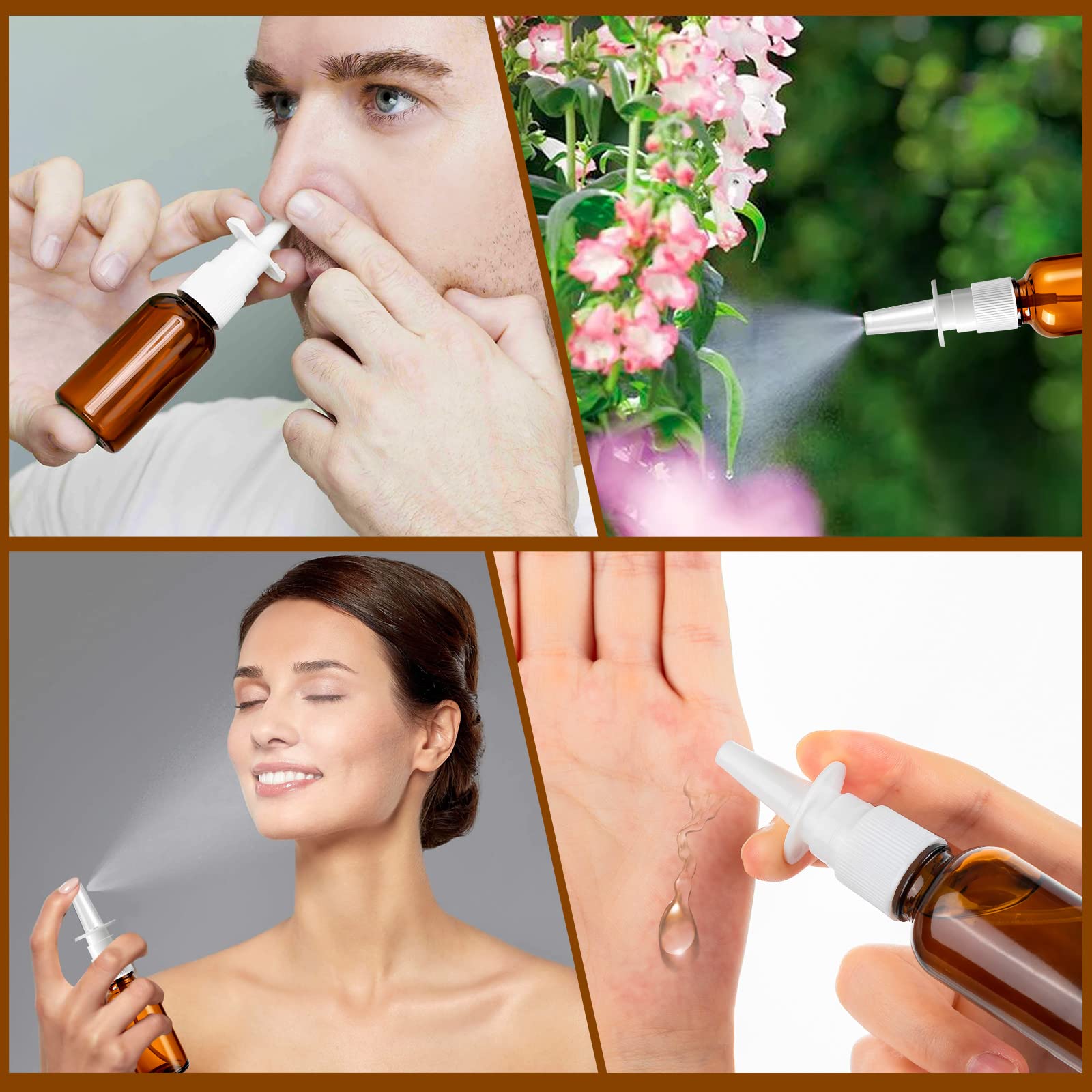 ZHWKMYP travel-friendly nasal bottle fits purses and pockets