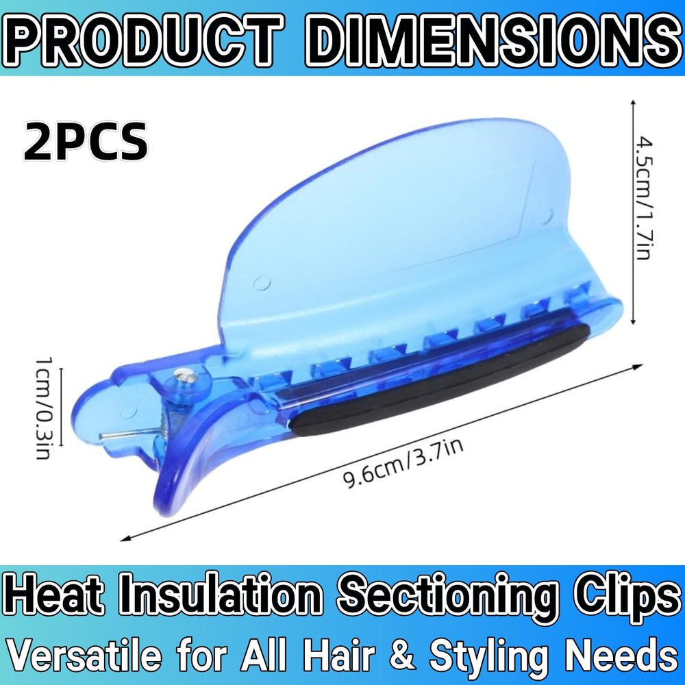 Zijipjy blue hair separator clip for even coloring and extension prep