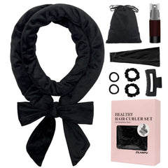 ZILAMPU no-heat curling rod headband worn for overnight curls