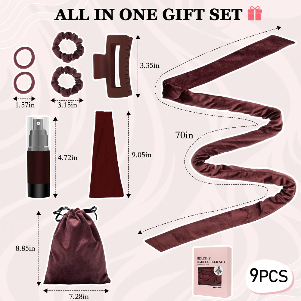 ZILAMPU velour storage bag keeps the set organized