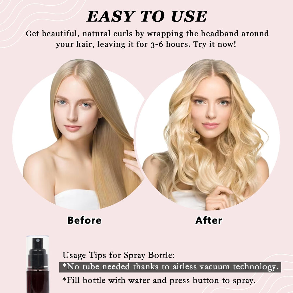 ZILAMPU yoga band and clips secure hair for easy styling