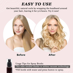 ZILAMPU yoga band and clips secure hair for easy styling