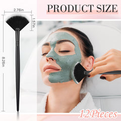 Ziliny face mask brush with soft bristles for smooth product pickup