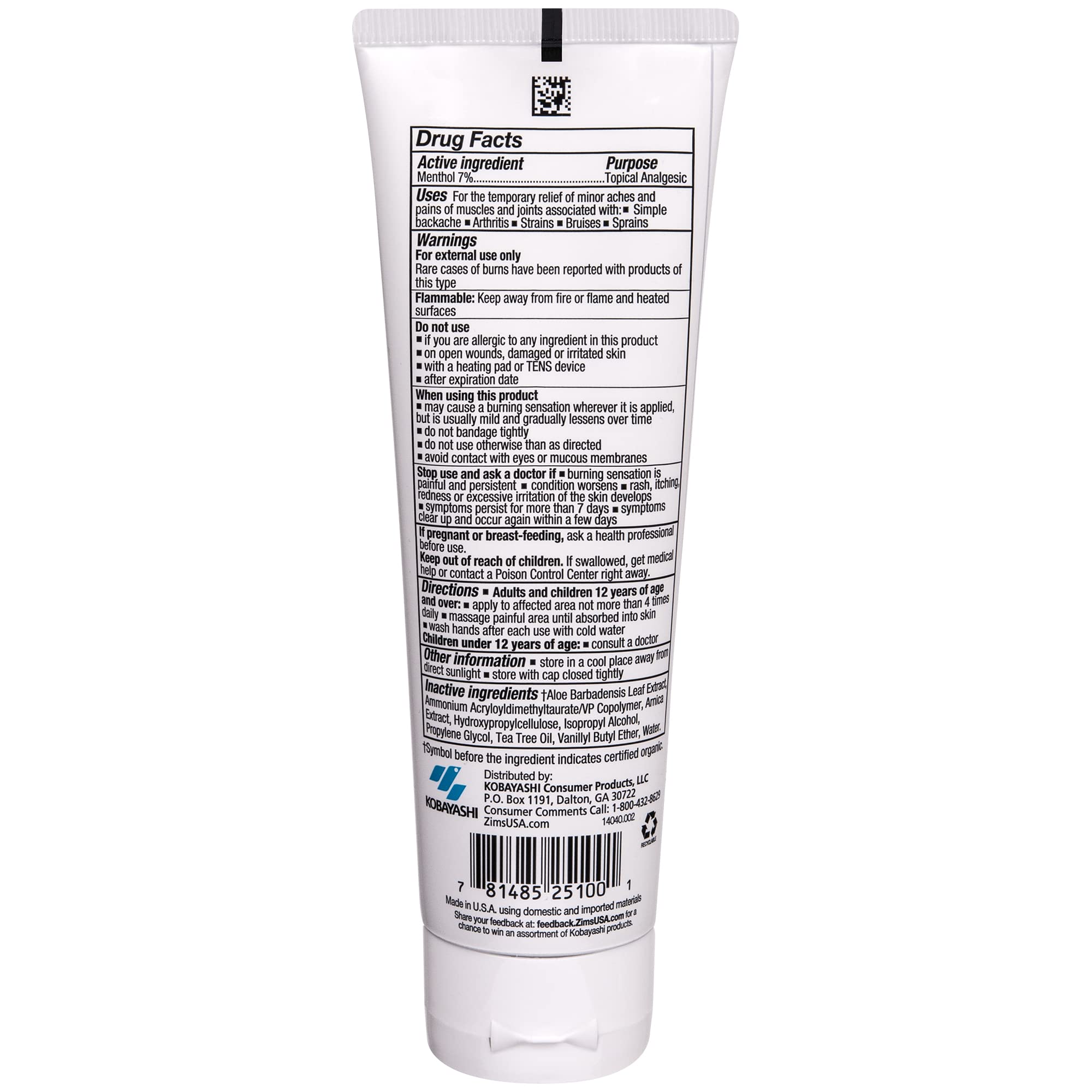 Zim's Max Freeze Pro Formula Gel packaging: convenient 4 oz bottle for on-the-go relief.