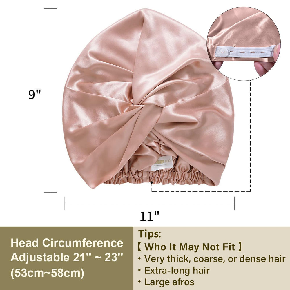 ZIMASILK breathable mulberry silk cap illustrated in night-use scenario helps maintain hairstyle.