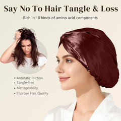 ZIMASILK hypoallergenic silk suitable for sensitive scalps and gentle nights.