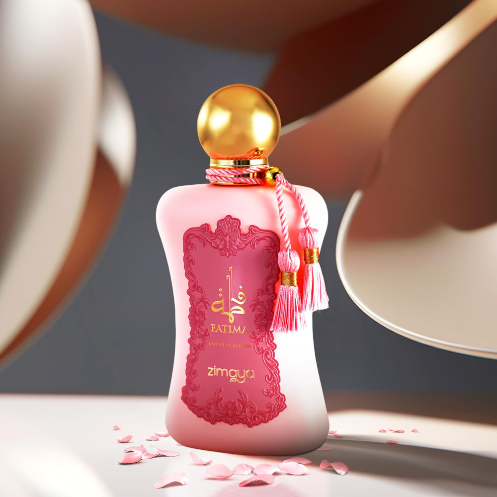 Front view of Zimaya Fatima pink box, ideal for gifting