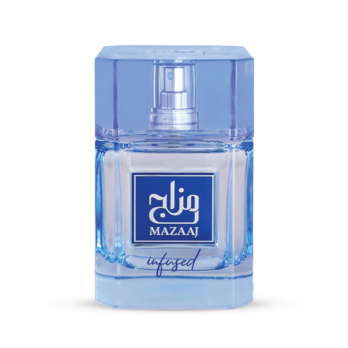 Zimaya Mazaaj Infused for Men bottle front view with citrus notes for a fresh start