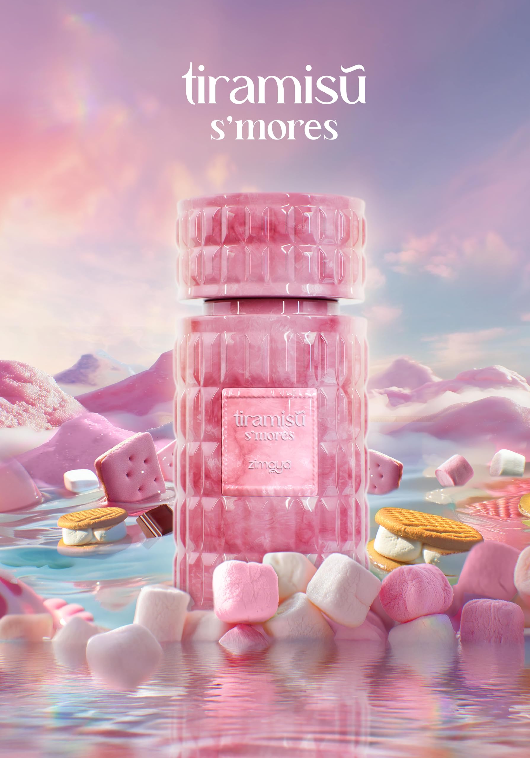 zimaya Tiramisu S'mores base-notes image shows amber and caramel for a lasting, elegant trail.