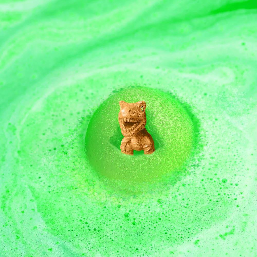 Zimpli Kids collectible dinosaur toy emerges with each bath bomb.
