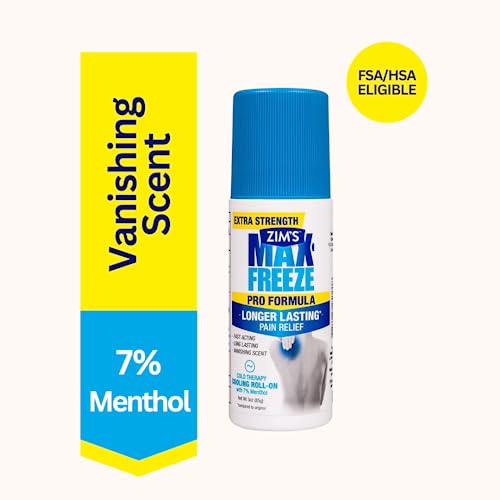 Zims Max Freeze Pro Roll-On travel size fits in bags.