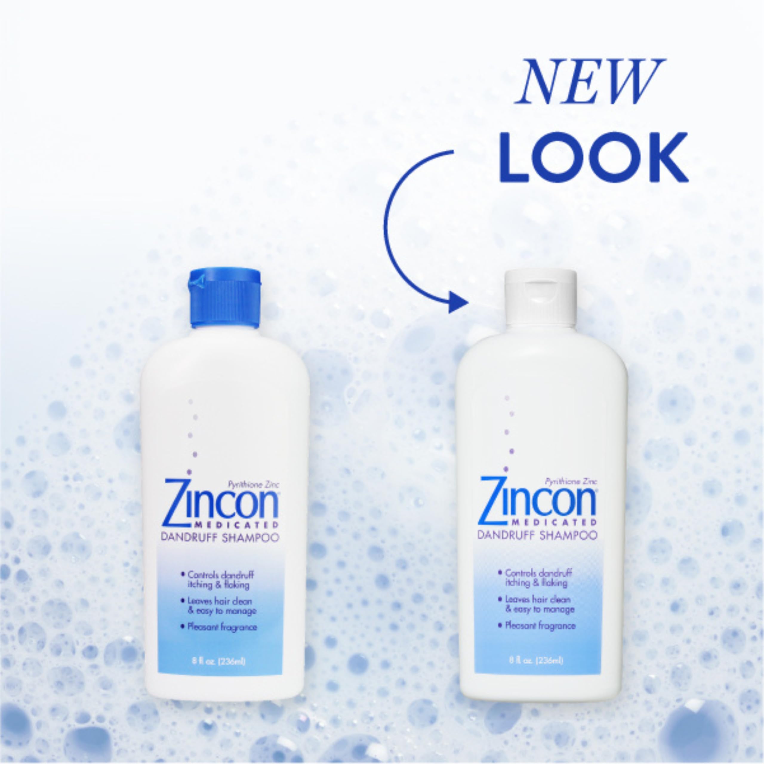 ZINCON: champú con espuma suave para controlar la caspa.