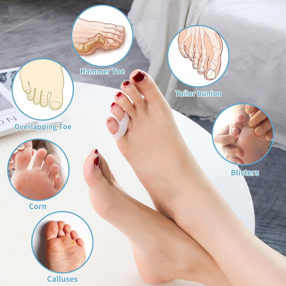 Zinyakon reusable washable toe spacers for ongoing use.