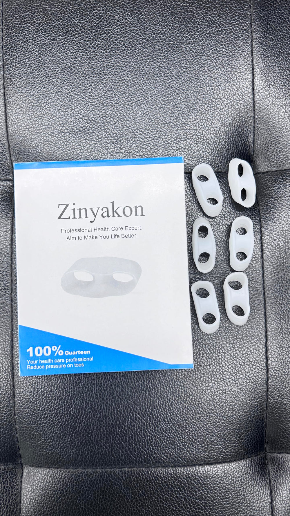 Zinyakon twelve-pack toe separators offer practical at-home relief.
