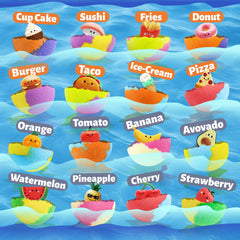 Zippytots surprise toy bath bomb releasing color and bubbles during bath.