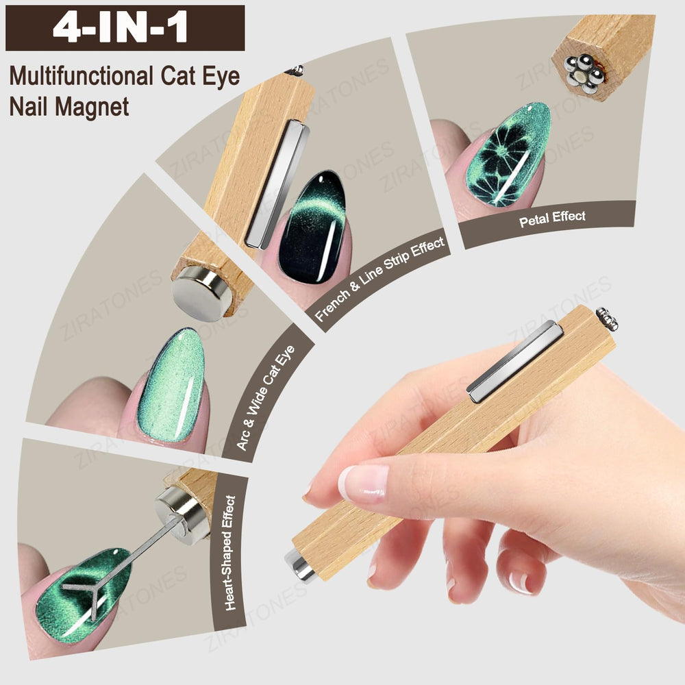ZIRATONES herramienta en forma de Y para corazones en uñas.