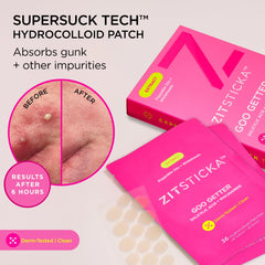 ZitSticka GOO GETTER: textura hidrocoloide que protege la zona afectada.