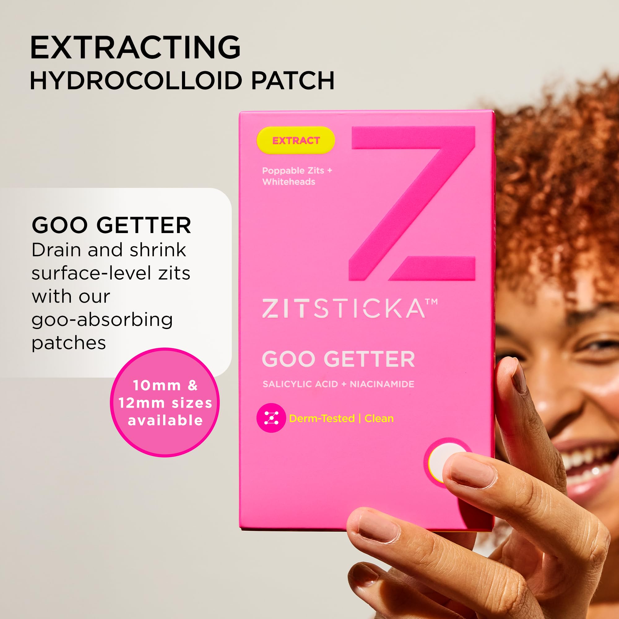 Caja ZitSticka Goo Getter con parches para acne