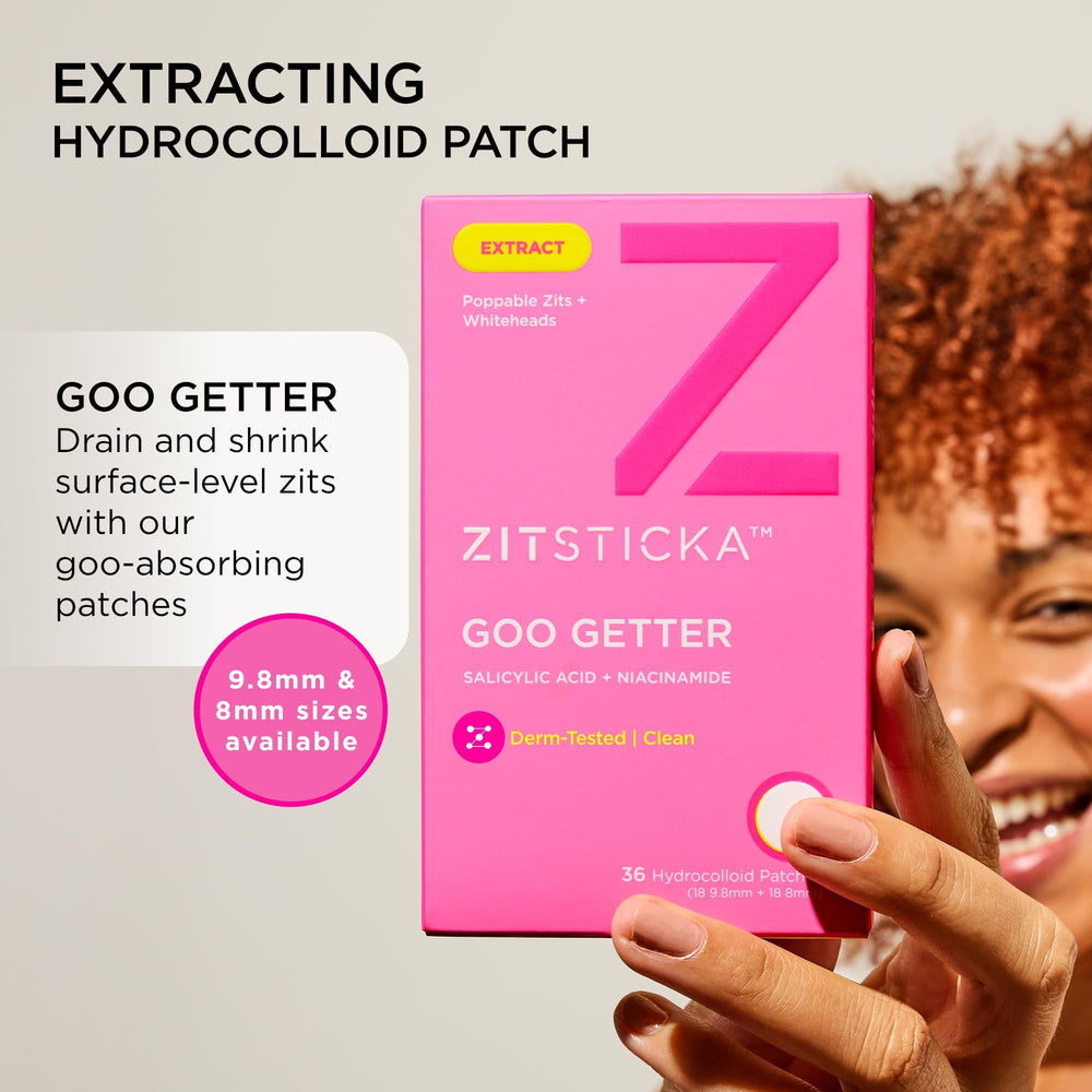 ZitSticka GOO GETTER: parche hidrocoloide para absorción de impurezas en acné.