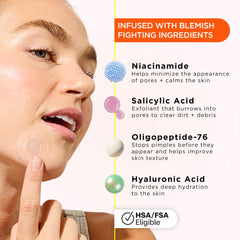 ZitSticka Killa microdarts dissolving on skin deliver actives where needed.