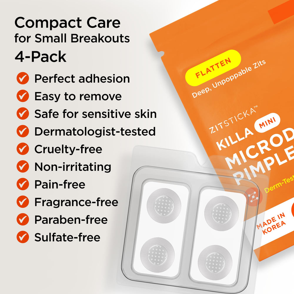 ZitSticka Killa patch on zit provides discreet, clear coverage.