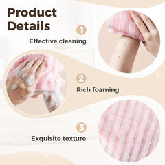 ZIVWAGX, toalla de dos caras para exfoliación suave y limpieza intensa.