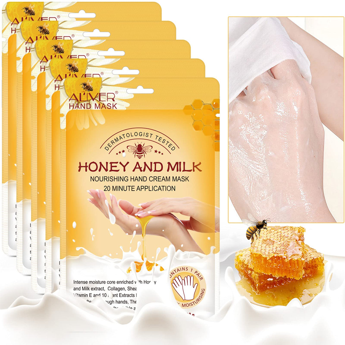 Guantes mascarilla ZIXAOK para manos: hidratación profunda para uso diario.