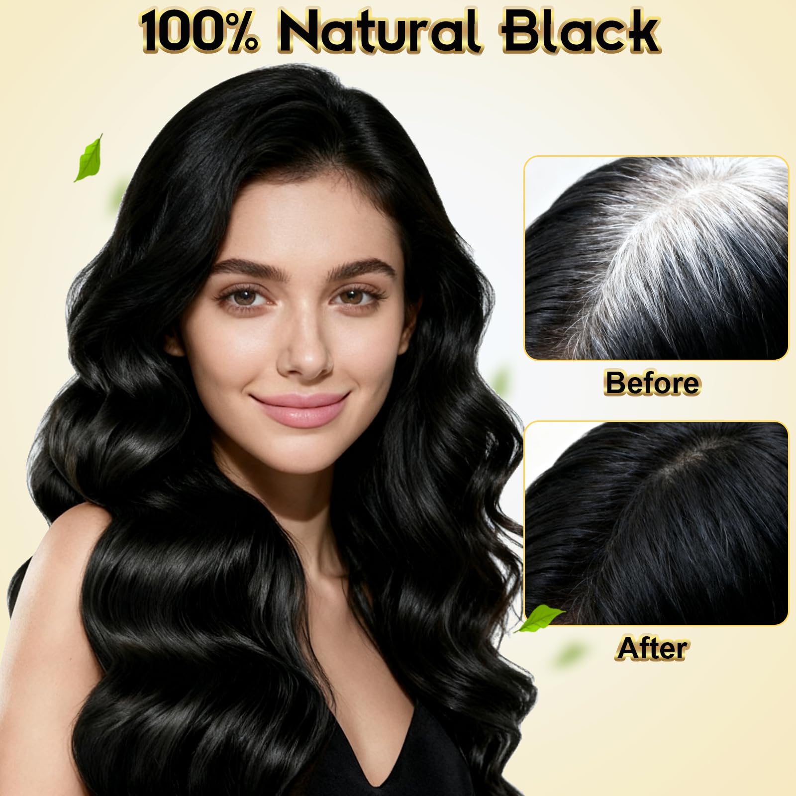 ZIXSIRP Black Hair Dye Shampoo with natural color and botanical care