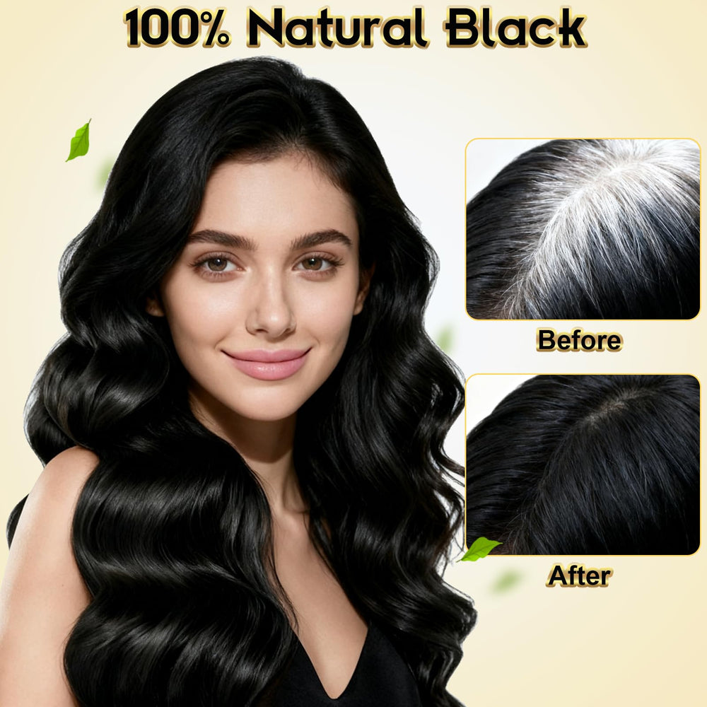 ZIXSIRP Black Hair Dye Shampoo with natural color and botanical care