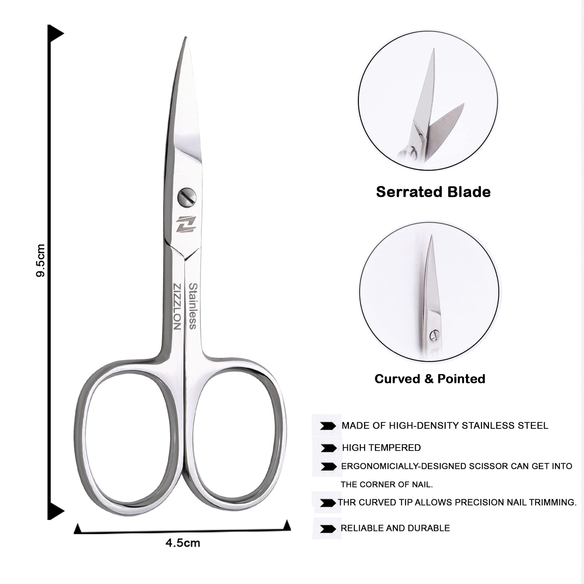 ZIZZLON beard scissors travel-friendly and compact for kits