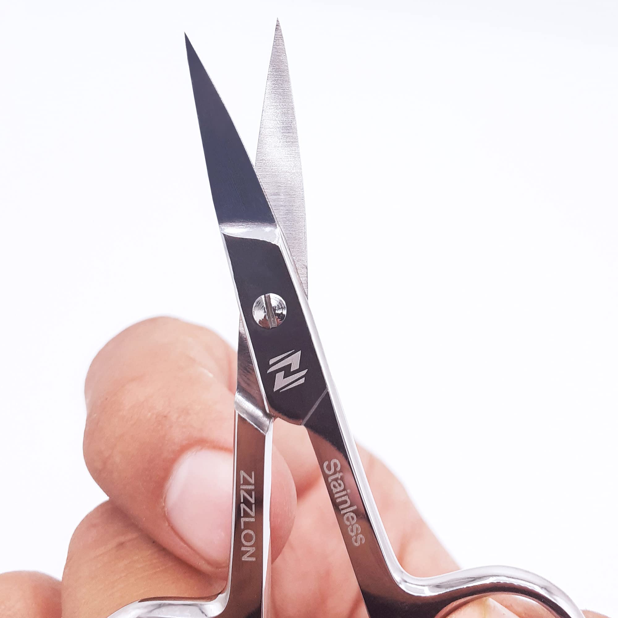 ZIZZLON stainless steel scissors with mirror finish for premium look