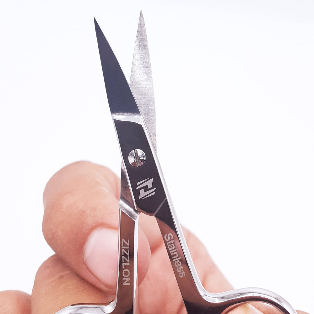 ZIZZLON stainless steel scissors with mirror finish for premium look